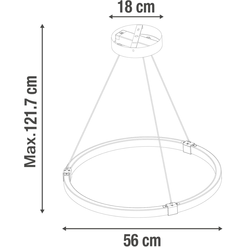 LED Hämardatav lühter CASSINI LED/33W/230V 2700-6500K + kaugjuhtimispult