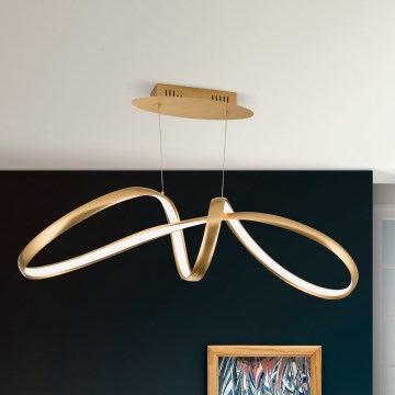 LED Hämardatav lühter CIRCUS LED/36W/230V kuldne