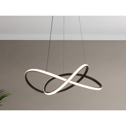 Hämardatav LED-rippvalgusti riputuskaabliga LED/85W/230V 3000-6500K läbimõõt 60 cm + kaugjuhtimispult