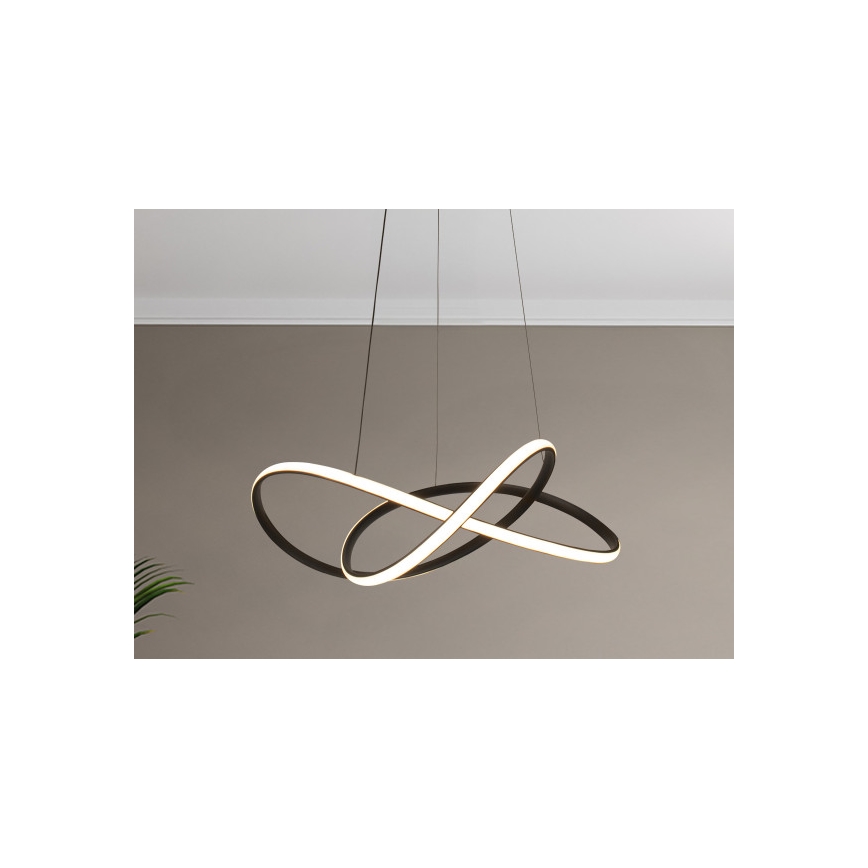 Hämardatav LED-rippvalgusti riputuskaabliga LED/85W/230V 3000-6500K läbimõõt 60 cm + kaugjuhtimispult