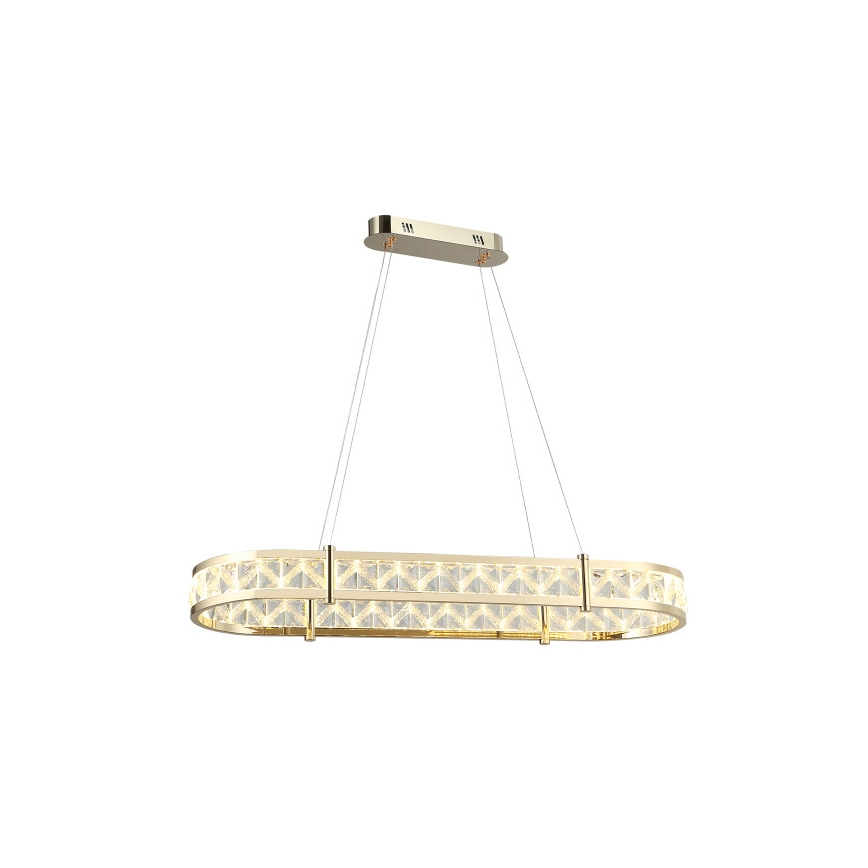Hämardatav LED-kristalllühter kaabliga ENRIQUE LED/50W//230V 3000-6000K + kaugjuhtimispult