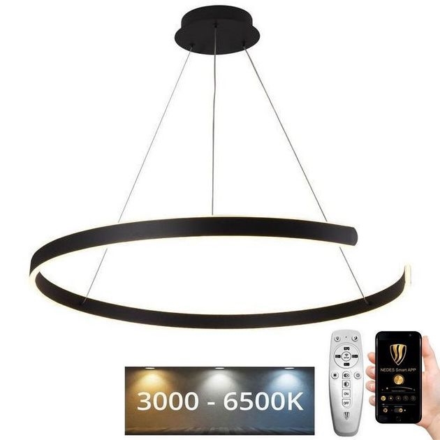 LED Hämardatav lühter LED/100W/230V 3000-6500K d. 80 cm + kaugjuhtimispult