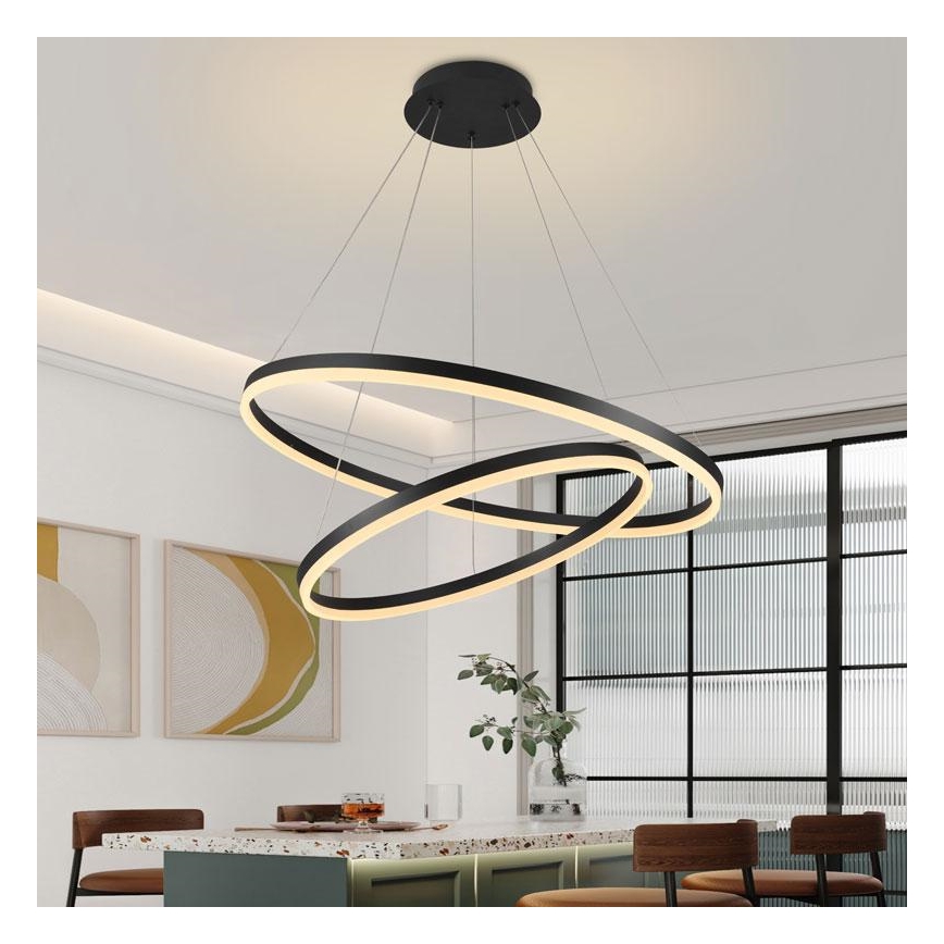 LED Hämardatav lühter LED/100W/230V 3000-6500K d. 80 cm + kaugjuhtimispult