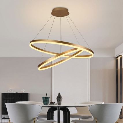 LED Hämardatav lühter LED/100W/230V 3000-6500K d. 80 cm + kaugjuhtimispult