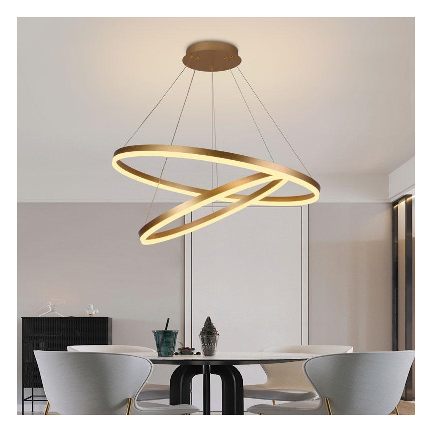 LED Hämardatav lühter LED/100W/230V 3000-6500K d. 80 cm + kaugjuhtimispult