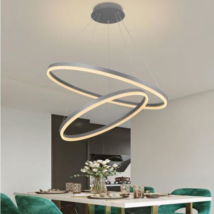 LED Hämardatav lühter LED/100W/230V 3000-6500K d. 80 cm + kaugjuhtimispult