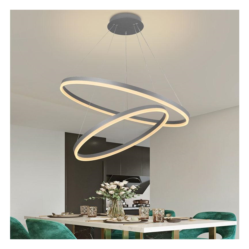 LED Hämardatav lühter LED/100W/230V 3000-6500K d. 80 cm + kaugjuhtimispult