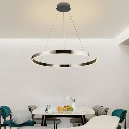 LED Hämardatav lühter LED/100W/230V 3000-6500K d. 80 cm + kaugjuhtimispult
