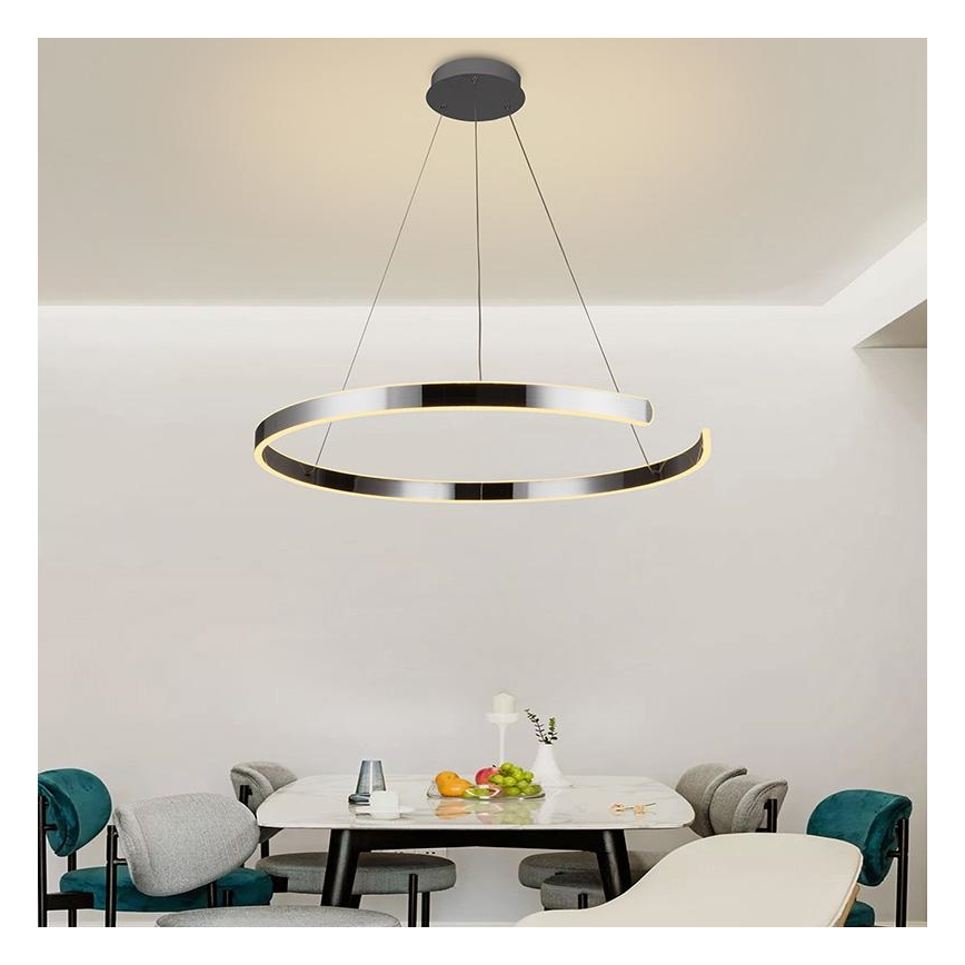 LED Hämardatav lühter LED/100W/230V 3000-6500K d. 80 cm + kaugjuhtimispult