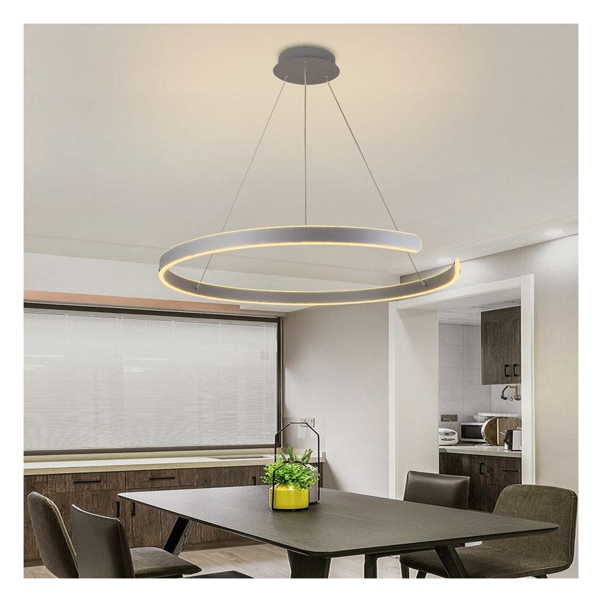 LED Hämardatav lühter LED/100W/230V 3000-6500K d. 80 cm + kaugjuhtimispult