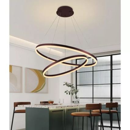 LED Hämardatav lühter LED/100W/230V 3000-6500K d. 80 cm + kaugjuhtimispult