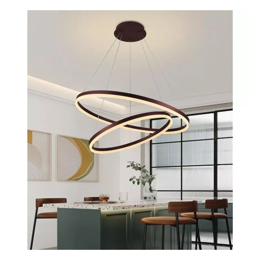 LED Hämardatav lühter LED/100W/230V 3000-6500K d. 80 cm + kaugjuhtimispult
