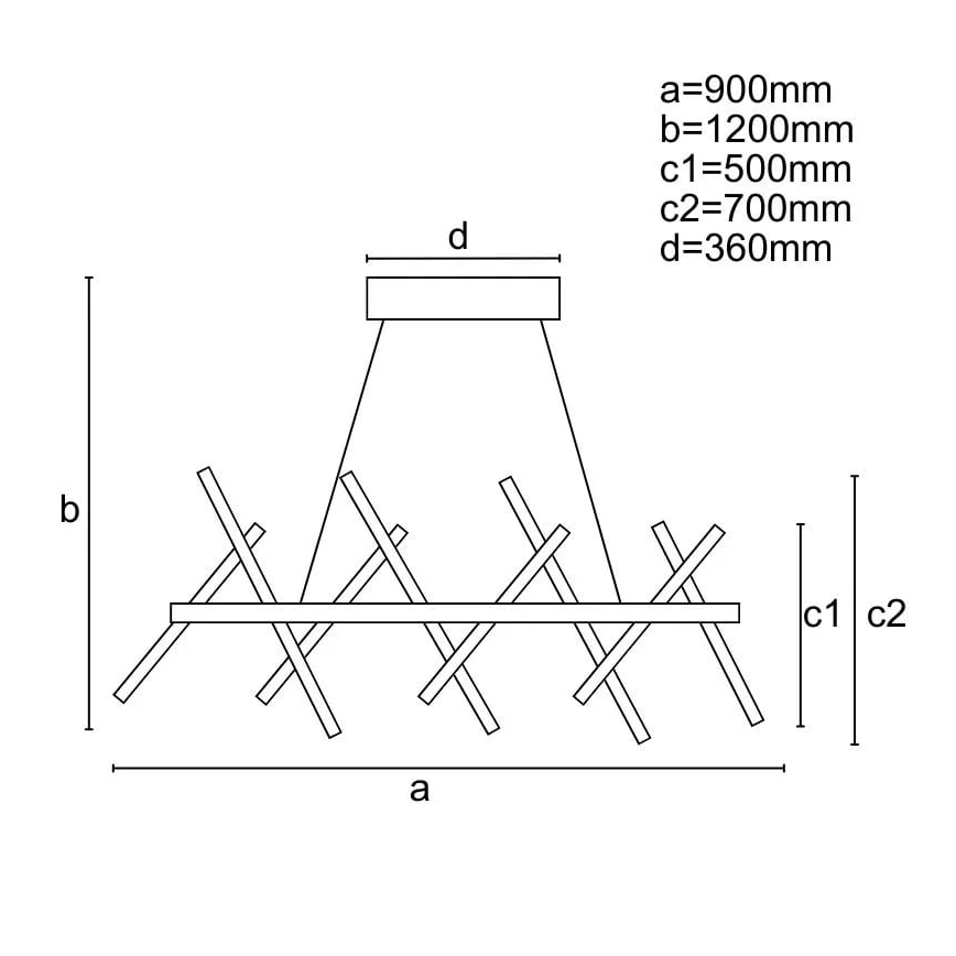 LED Hämardatav lühter LED/100W/230V 3000-6500K + kaugjuhtimispult