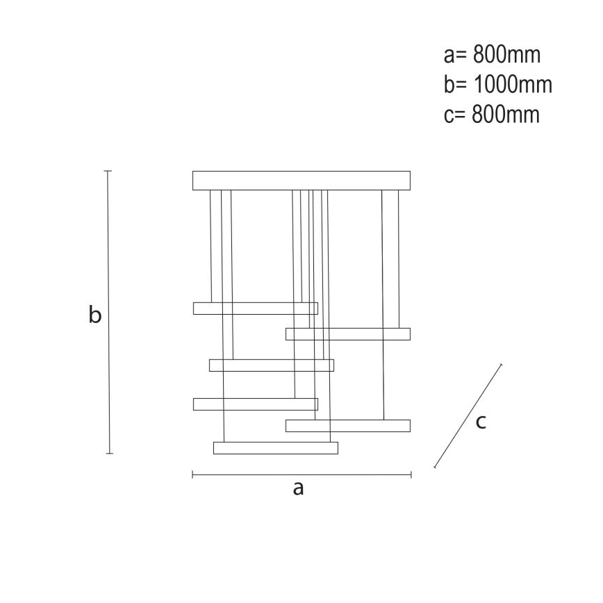 LED Hämardatav lühter LED/100W/230V 3000-6500K + kaugjuhtimispult