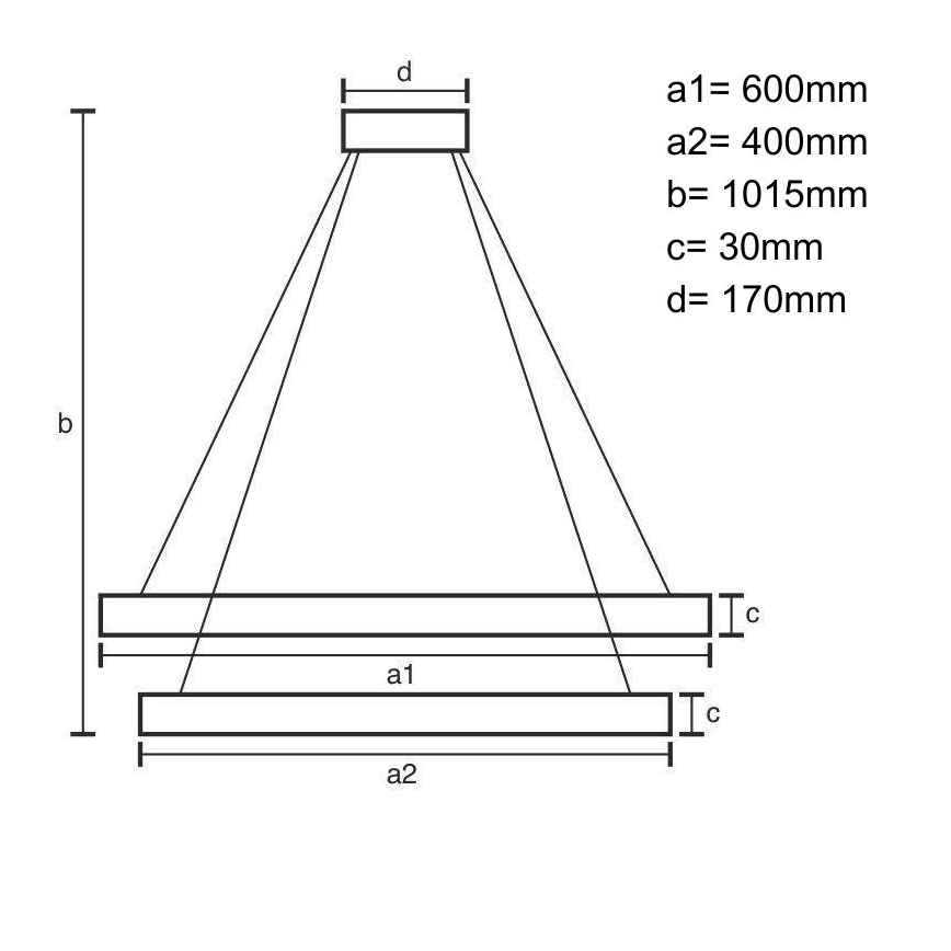 LED Hämardatav lühter LED/100W/230V 3000-6500K + kaugjuhtimispult