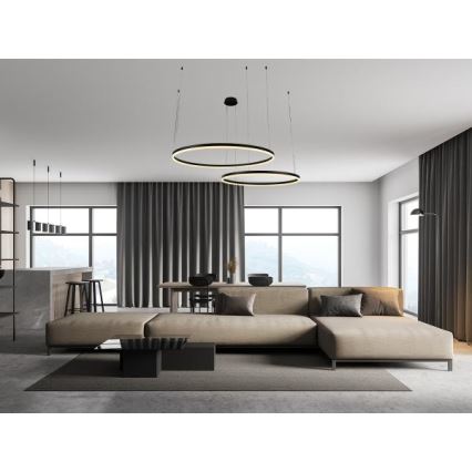 LED Hämardatav lühter LED/100W/230V 3000-6500K d. 80 cm + kaugjuhtimispult
