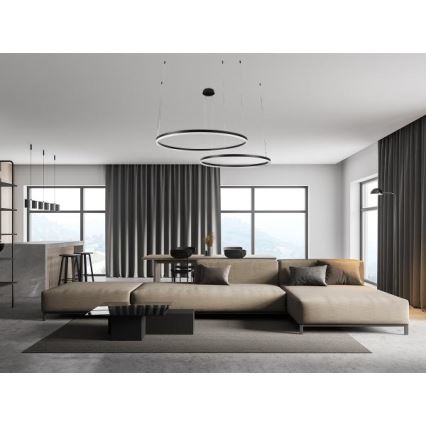 LED Hämardatav lühter LED/100W/230V 3000-6500K d. 80 cm + kaugjuhtimispult
