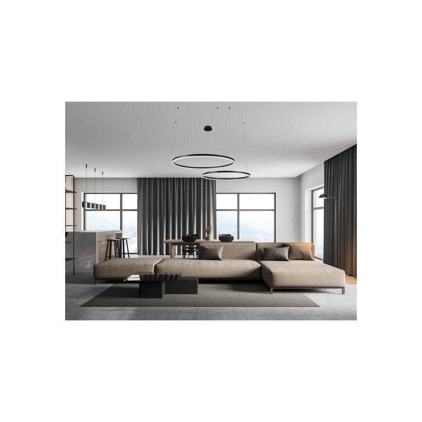 LED Hämardatav lühter LED/100W/230V 3000-6500K d. 80 cm + kaugjuhtimispult