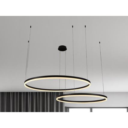 LED Hämardatav lühter LED/100W/230V 3000-6500K d. 80 cm + kaugjuhtimispult