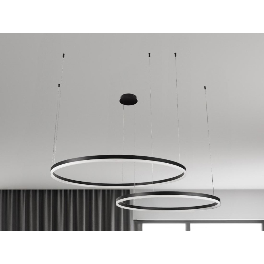 LED Hämardatav lühter LED/100W/230V 3000-6500K d. 80 cm + kaugjuhtimispult