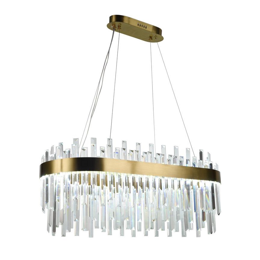 LED Hämardatav kristall-lühter LED/100W/230V 3000-6500K kuldne + kaugjuhtimispult