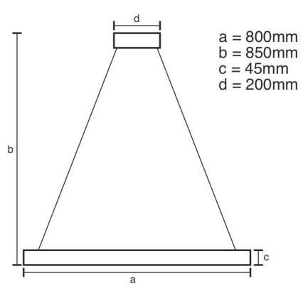 LED Hämardatav lühter LED/100W/230V 3000-6500K + pult