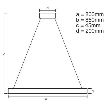 LED Hämardatav lühter LED/100W/230V 3000-6500K + pult