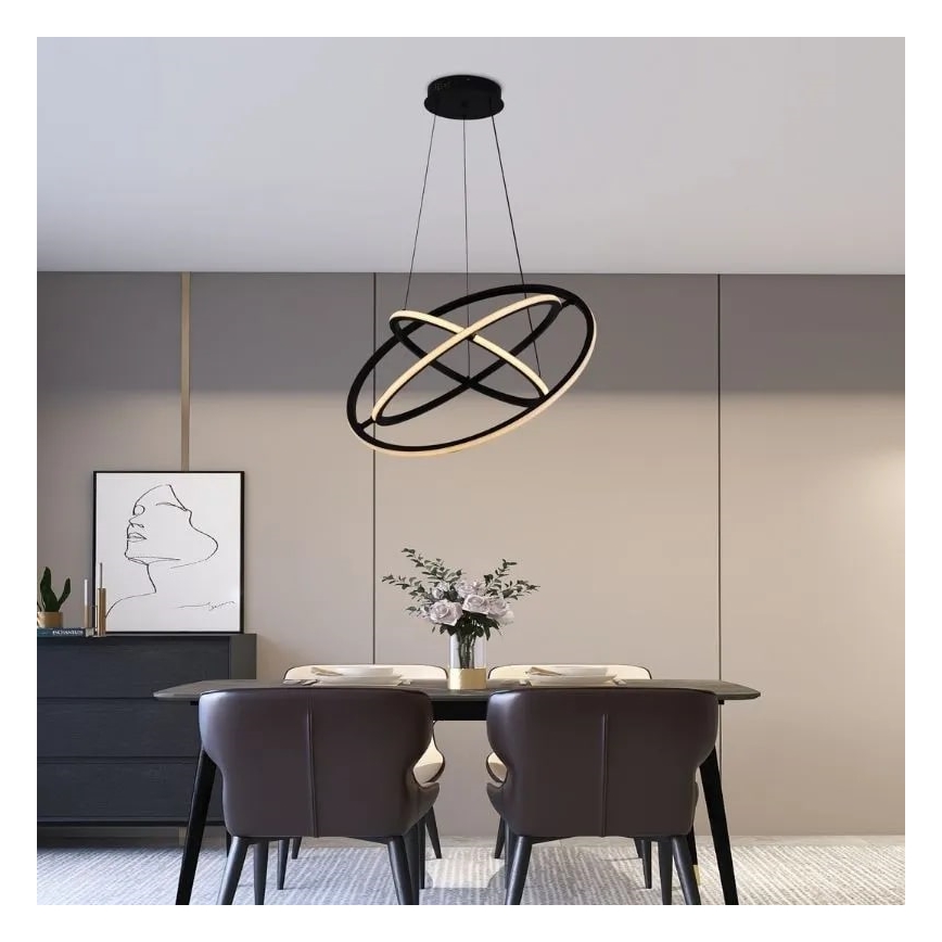 LED Hämardatav lühter LED/105W/230V 3000-6500K d. 60 cm + kaugjuhtimispult