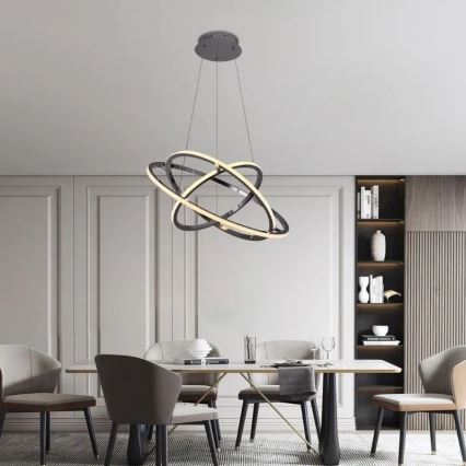LED Hämardatav lühter LED/105W/230V 3000-6500K d. 60 cm + kaugjuhtimispult
