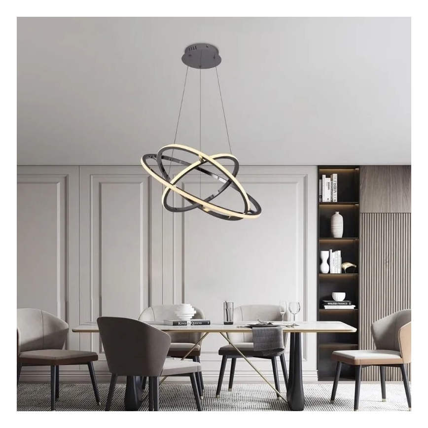 LED Hämardatav lühter LED/105W/230V 3000-6500K d. 60 cm + kaugjuhtimispult