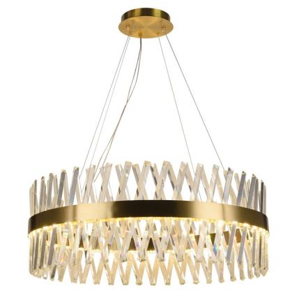 LED Hämardatav kristall- lühter LED/110W/230V 3000-6500K kuldne + kaugjuhtimispult