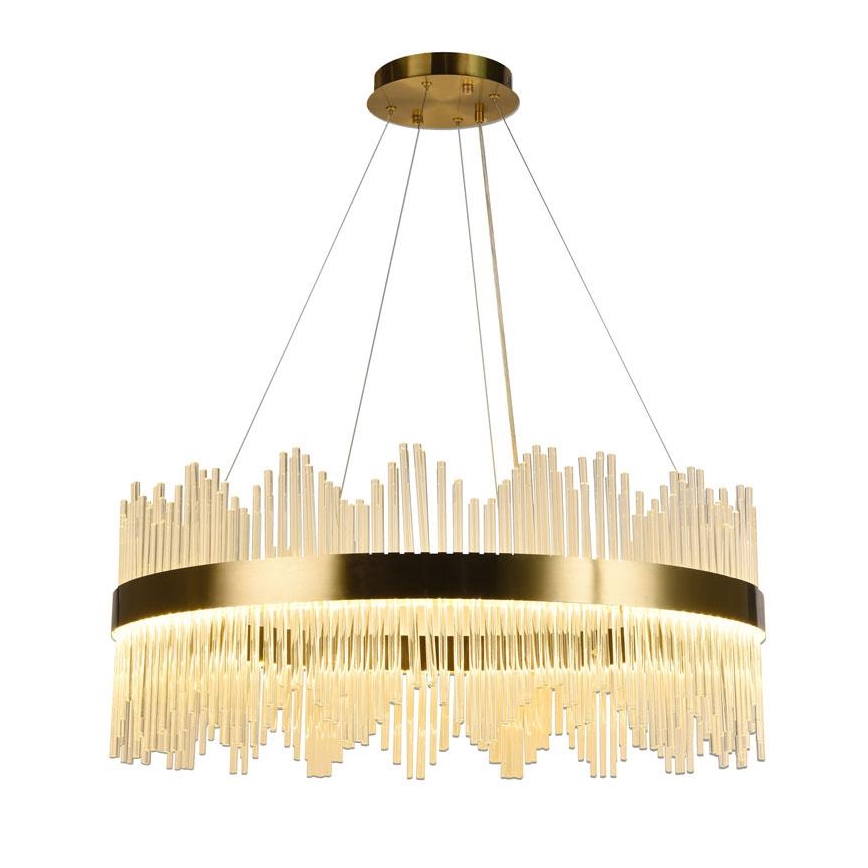 LED Hämardatav kristall-lühter LED/110W/230V 3000-6500K kuldne + kaugjuhtimispult