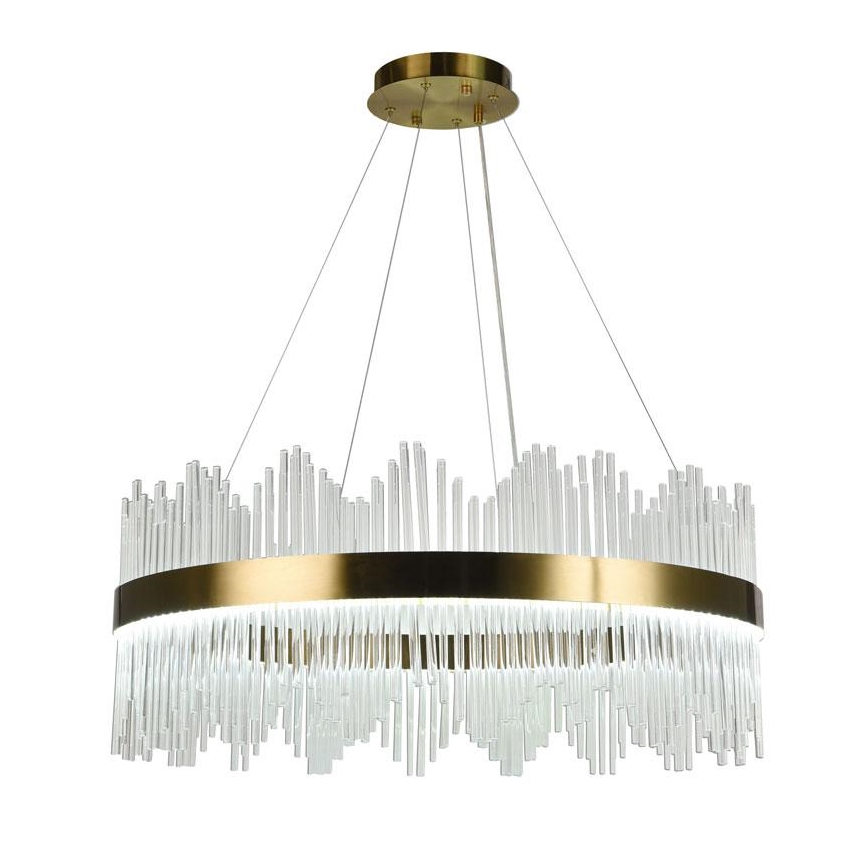 LED Hämardatav kristall-lühter LED/110W/230V 3000-6500K kuldne + kaugjuhtimispult