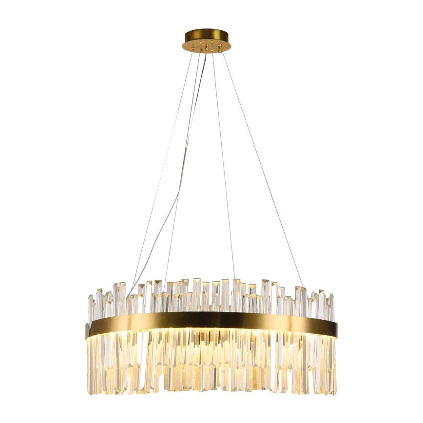 LED Hämardatav kristall- lühter LED/110W/230V 3000-6500K kuldne + kaugjuhtimispult