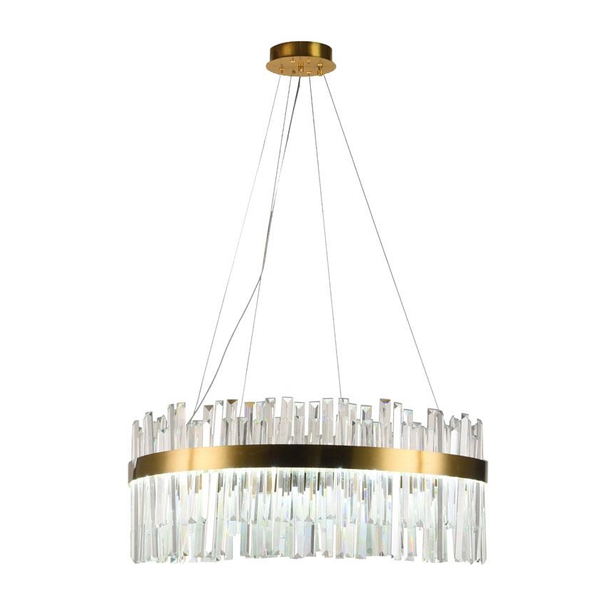 LED Hämardatav kristall- lühter LED/110W/230V 3000-6500K kuldne + kaugjuhtimispult