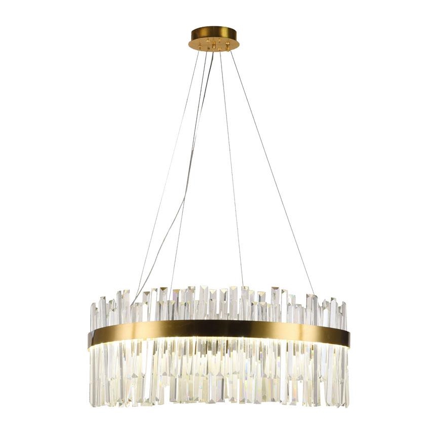 LED Hämardatav kristall- lühter LED/110W/230V 3000-6500K kuldne + kaugjuhtimispult