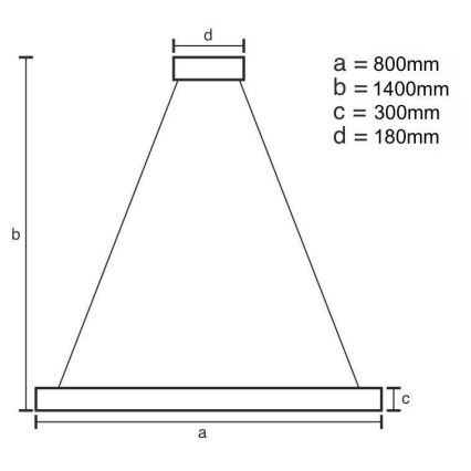 LED Hämardatav kristall- lühter LED/110W/230V 3000-6500K kuldne + kaugjuhtimispult