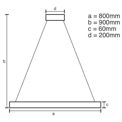 LED Hämardatav lühter LED/110W/230V 3000-6500K + pult