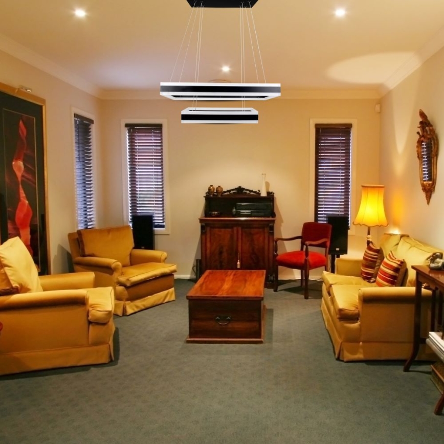 LED Hämardatav lühter LED/113W/230V 3000K must