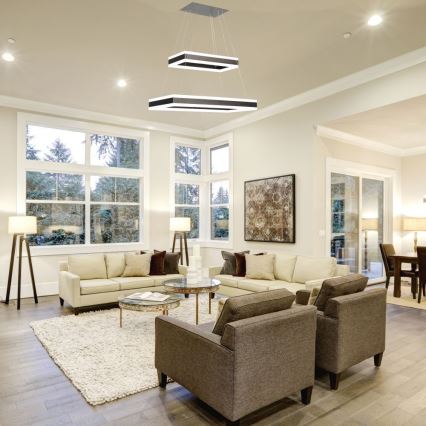 LED Hämardatav lühter LED/113W/230V 3000K pruun