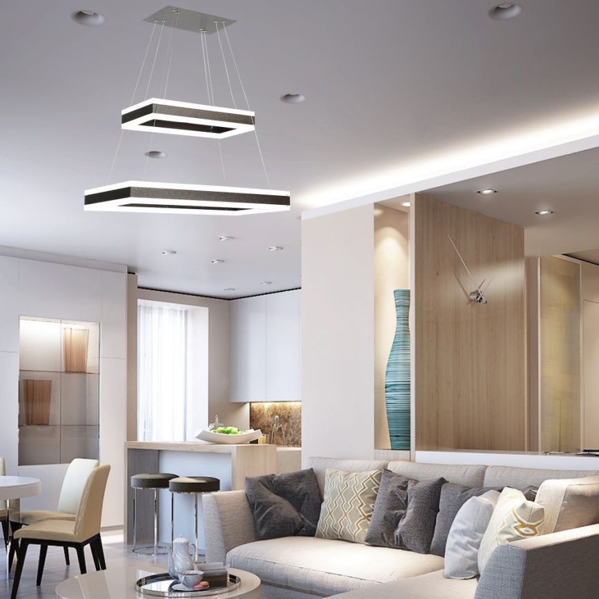 LED Hämardatav lühter LED/113W/230V 3000K pruun
