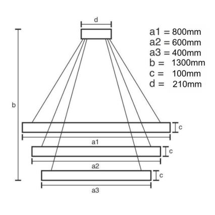 LED Hämardatav kristall-lühter LED/115W/230V 3000-6500K kroom/kuldne + kaugjuhtimispult