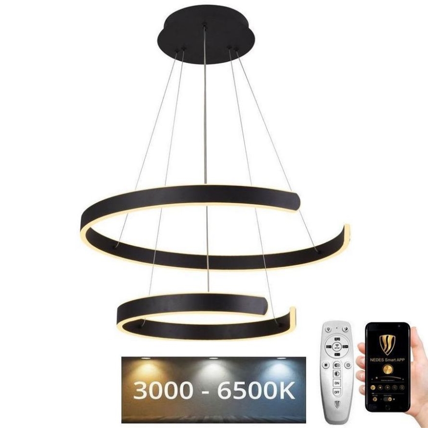 LED Hämardatav lühter LED/120W/230V 3000-6500K d. 60 cm + kaugjuhtimispult