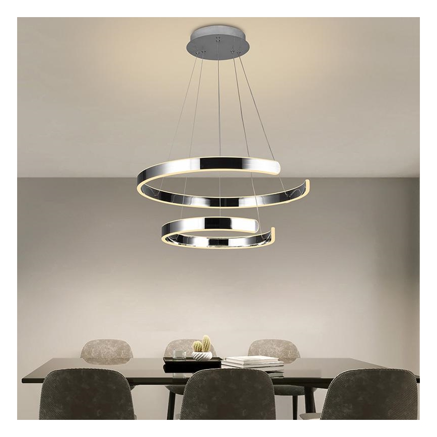 LED Hämardatav lühter LED/120W/230V 3000-6500K d. 60 cm + kaugjuhtimispult
