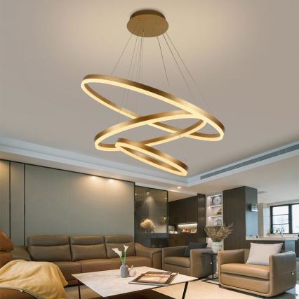 LED Hämardatav lühter LED/125W/230V 3000-6500K d. 80 cm + kaugjuhtimispult