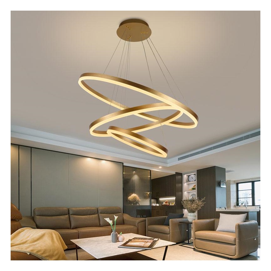 LED Hämardatav lühter LED/125W/230V 3000-6500K d. 80 cm + kaugjuhtimispult