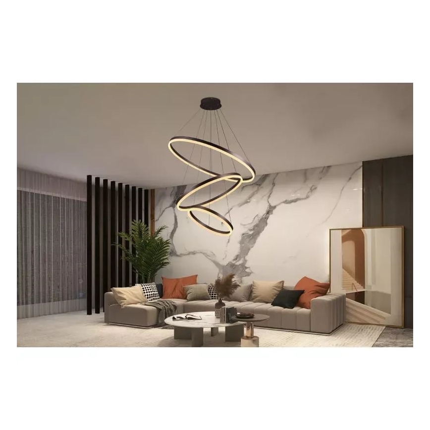 LED Hämardatav lühter LED/125W/230V 3000-6500K + kaugjuhtimispult