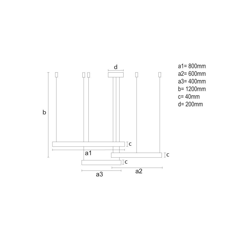LED Hämardatav lühter LED/125W/230V 3000-6500K + kaugjuhtimispult