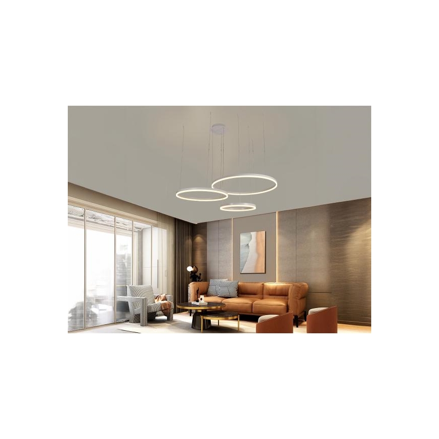 LED Hämardatav lühter LED/125W/230V 3000-6500K + kaugjuhtimispult
