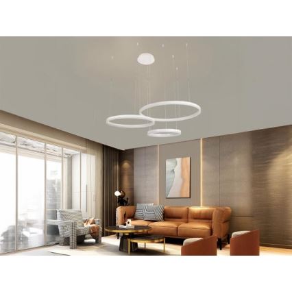 LED Hämardatav lühter LED/125W/230V 3000-6500K + kaugjuhtimispult